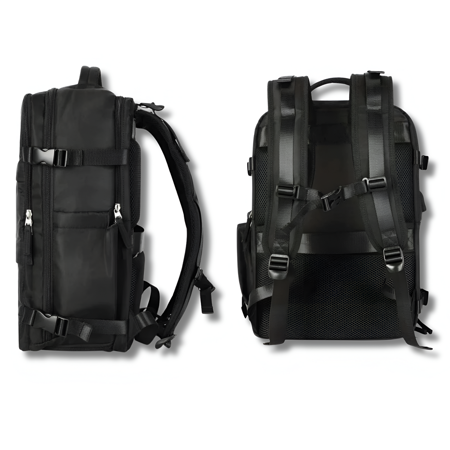 Travel backpack with plenty of storage space and USB charging port