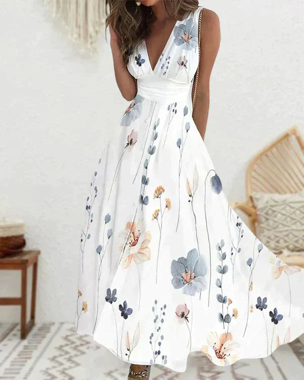 White floral dress