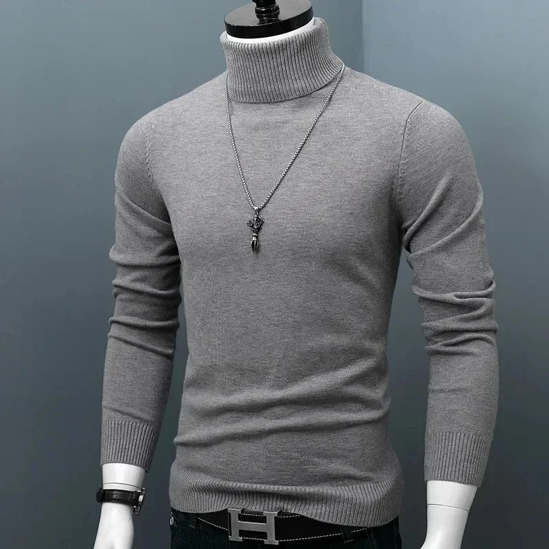 Tight-fitting knitted jumper slim fit