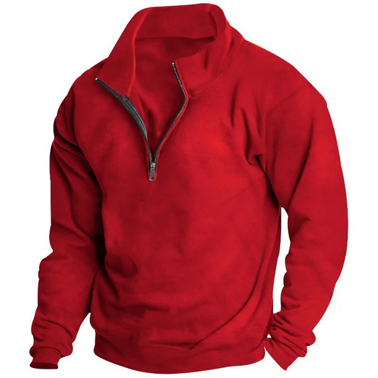 Comfortable sweatshirt with zip