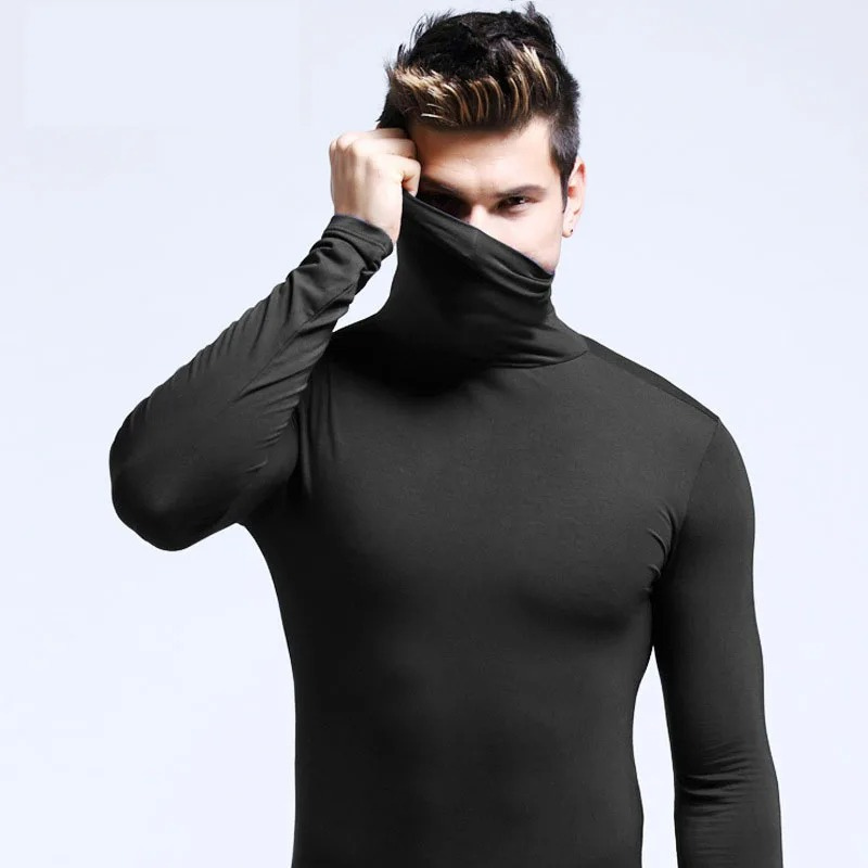 Stretch, moisture-wicking, slim fit jumper for men