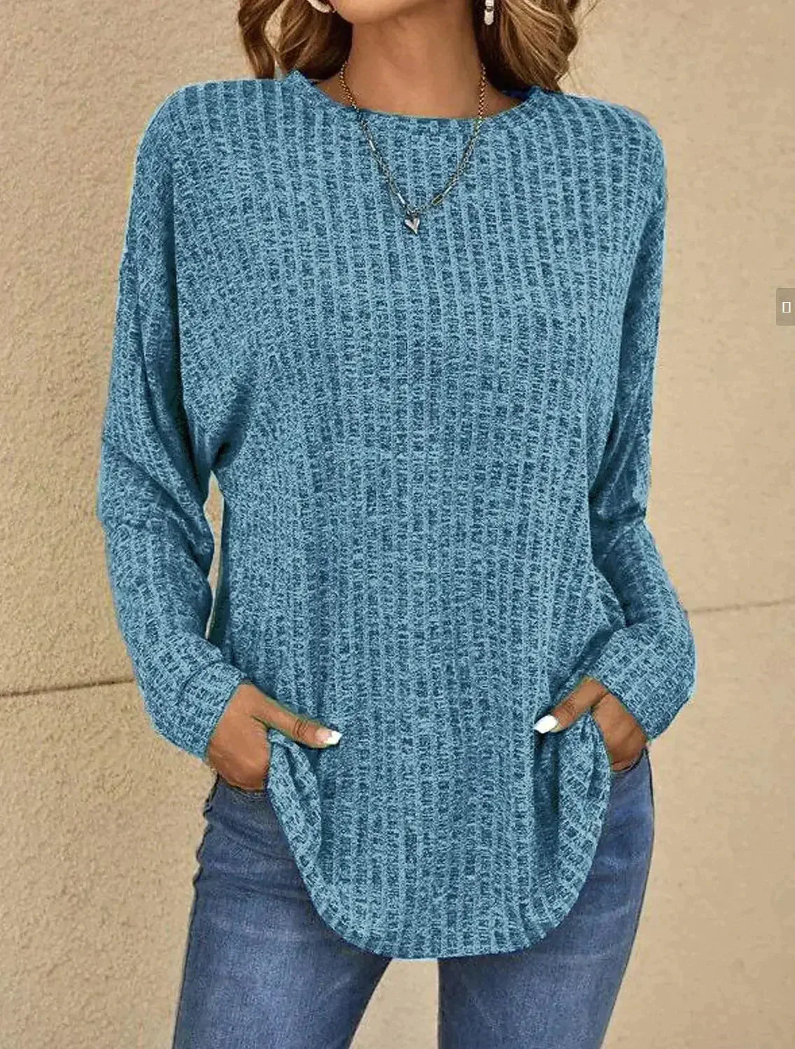 Casual sweatshirt with texture