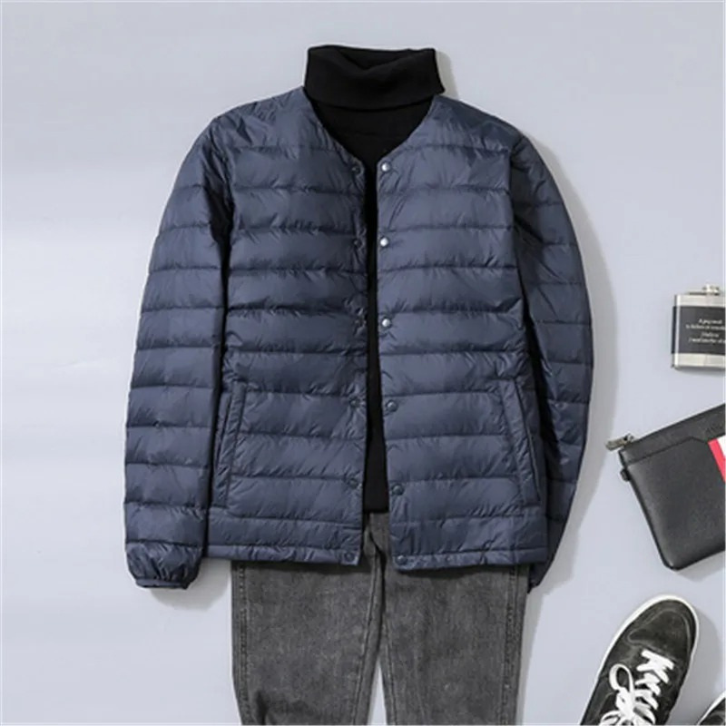 Men's quilted transition jacket With button placket