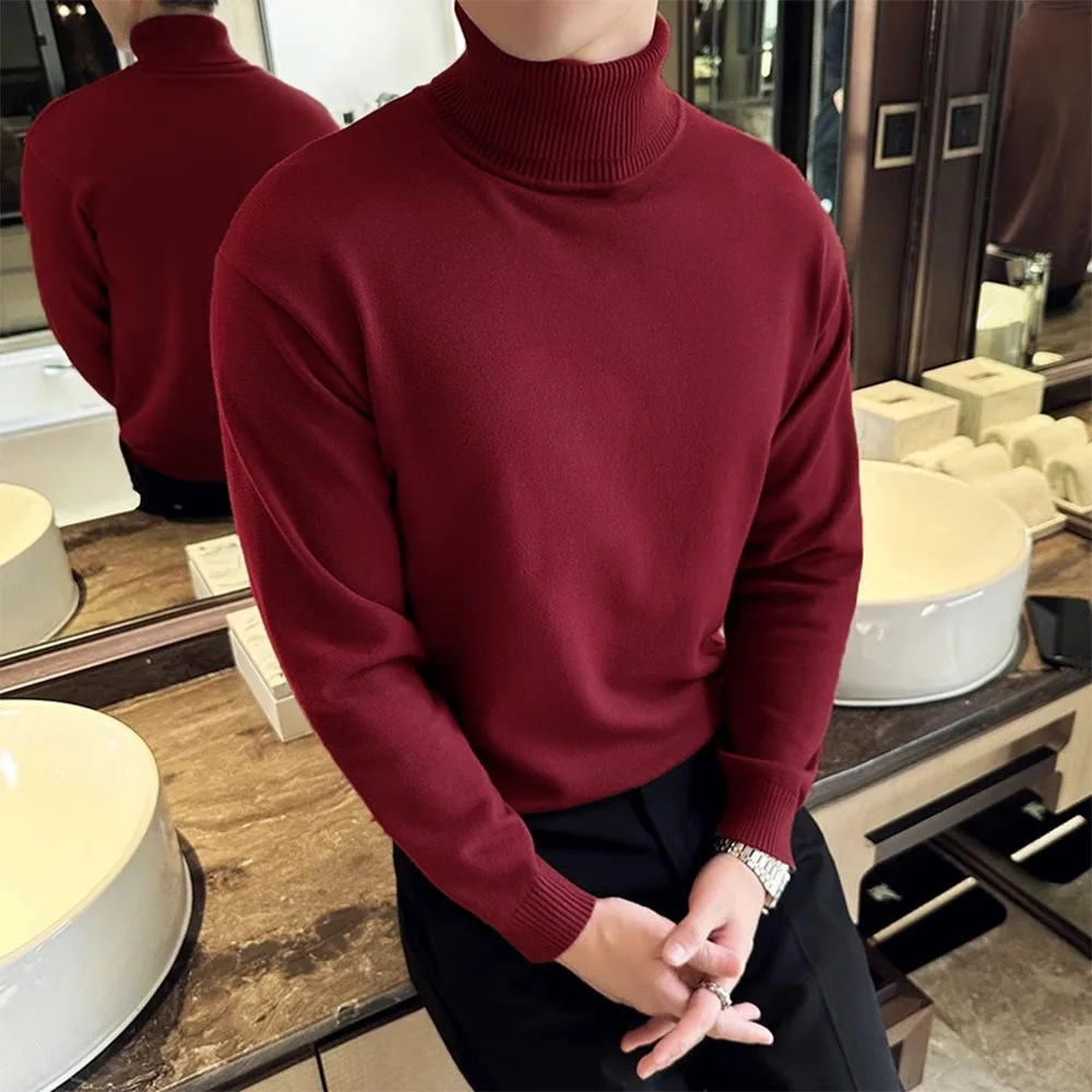 Comfortable fit Turtleneck jumper men