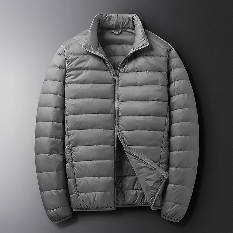 Men's quilted transitional jacket warm and casual