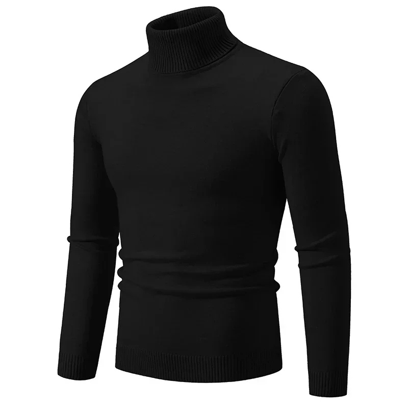 Ribbed turtleneck jumper for autumn and winter