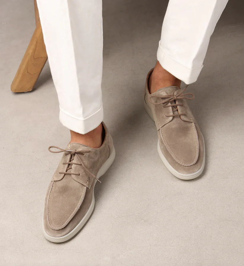 Men's elegant suede shoes