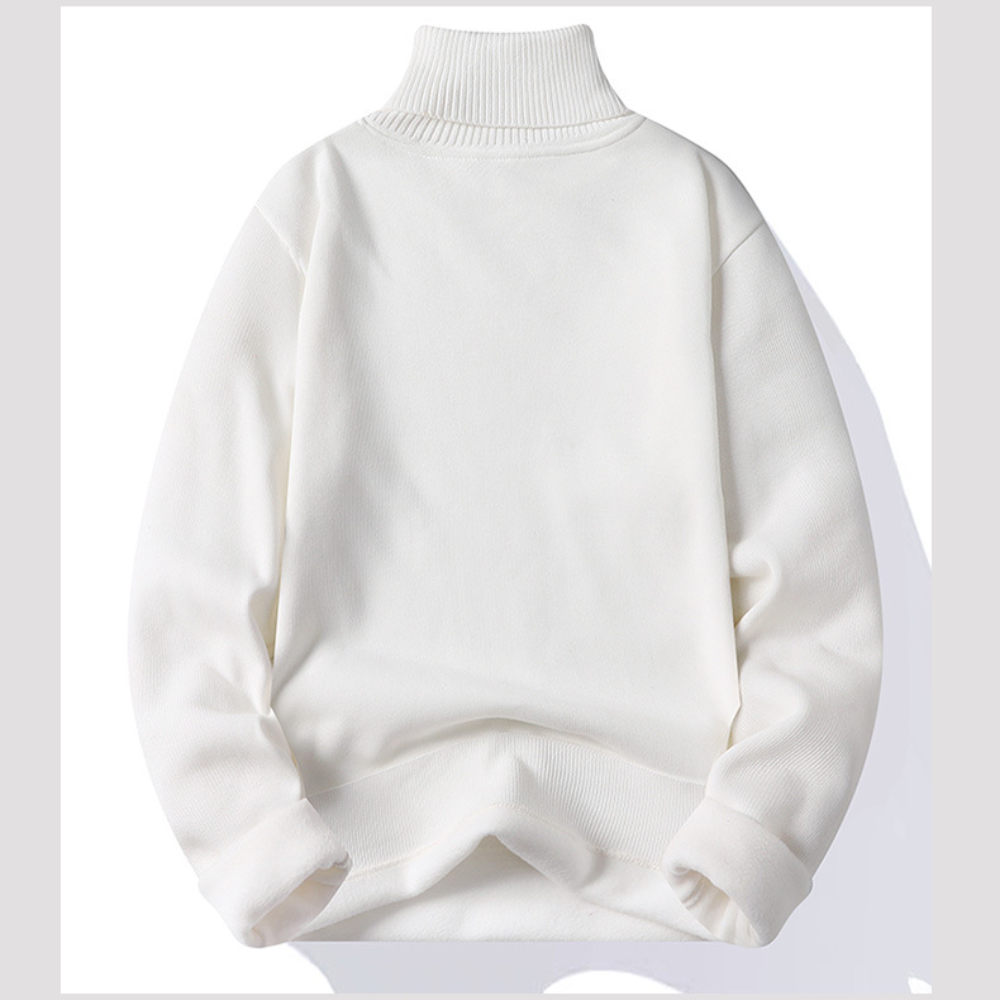 Men's lined turtleneck jumper for winter