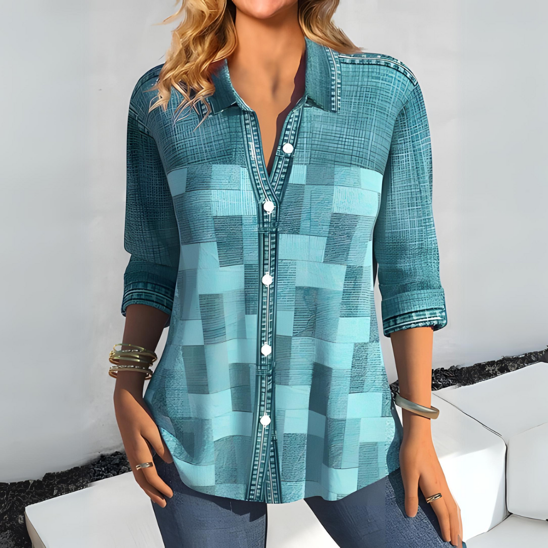 Casual checked blouse