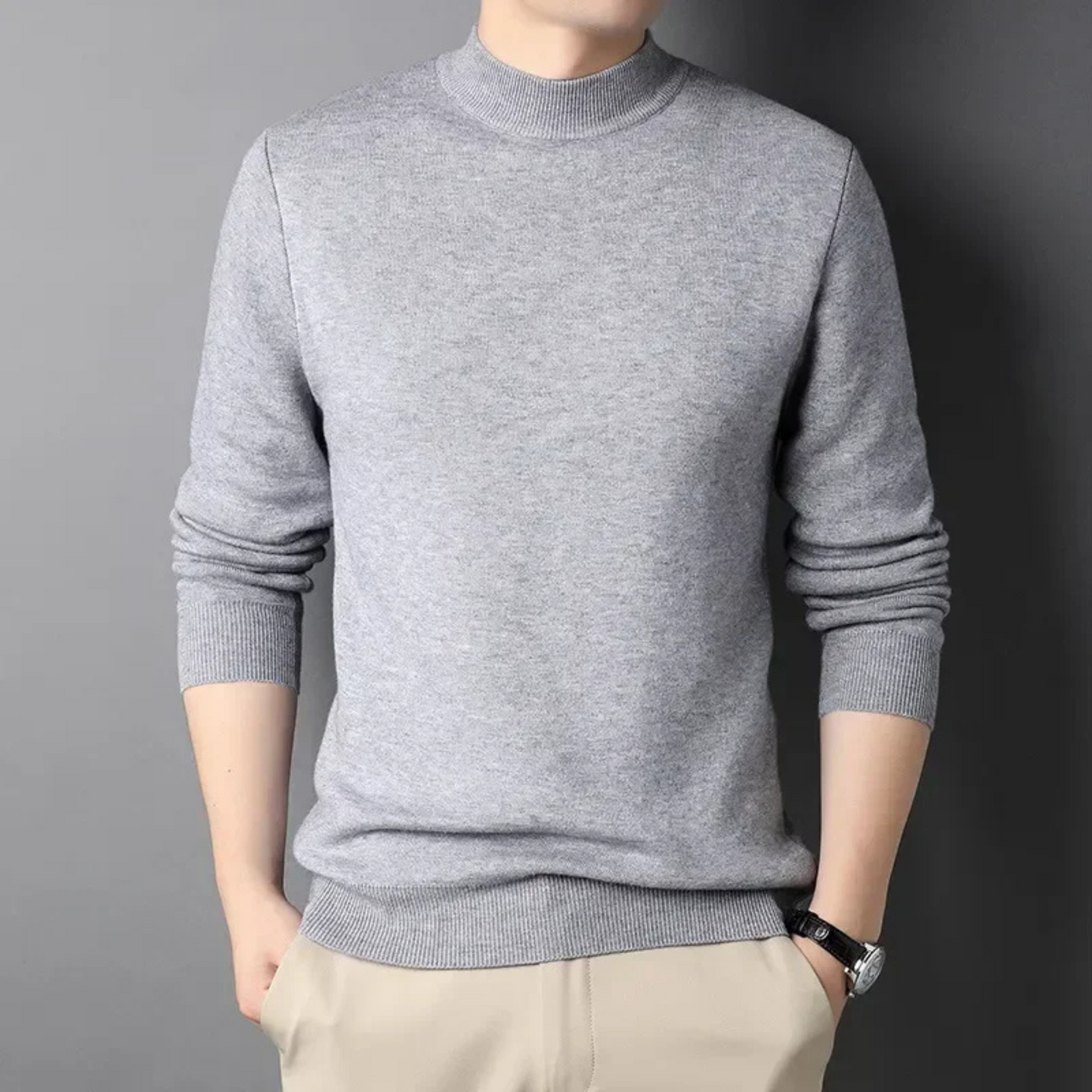 Soft slim fit winter jumper