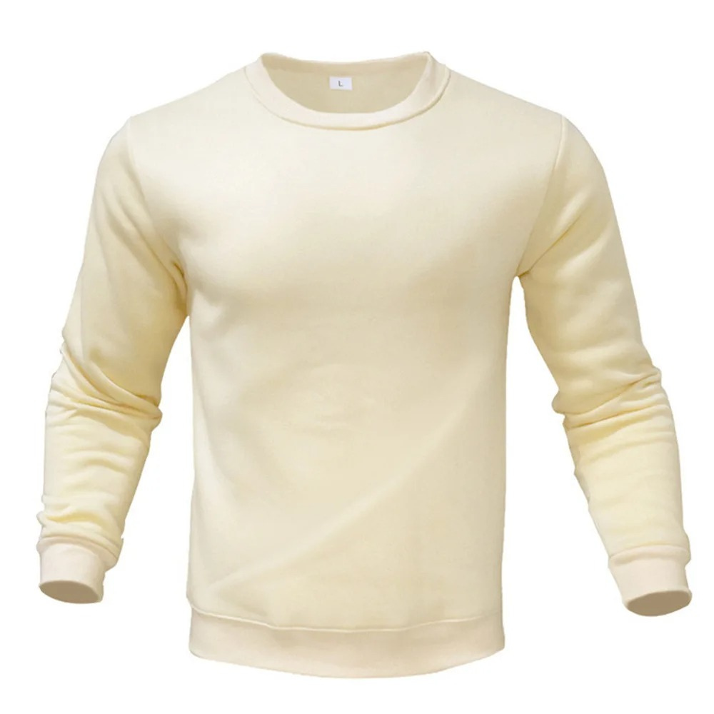 Round neck long sleeve basic jumper