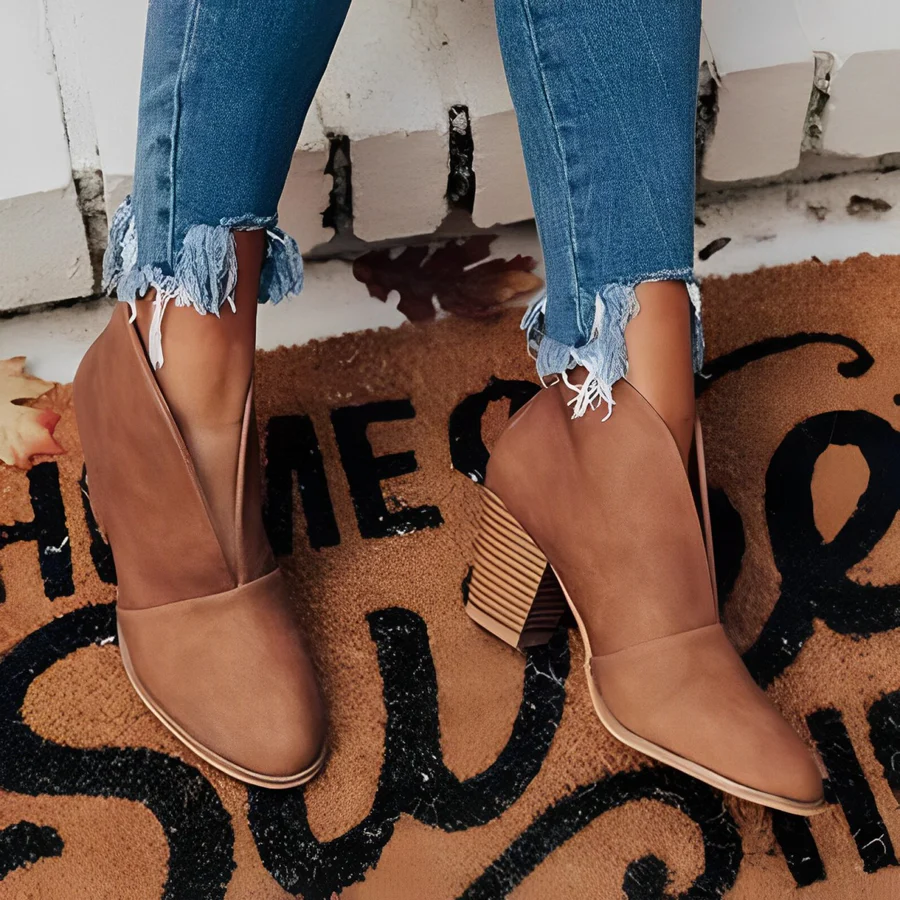 Booties | Stylish Open Ankle Boots