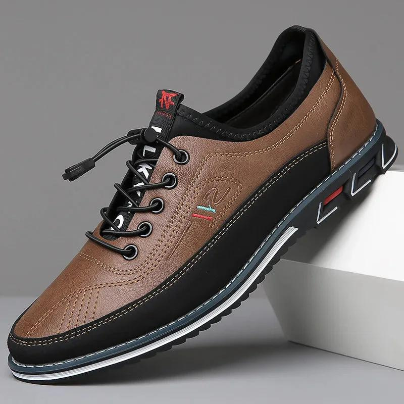 Men's shoes with laces and contrast sole