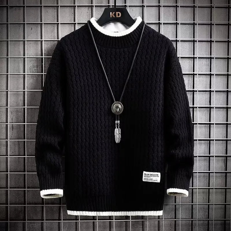 Soft knitted jumper for men