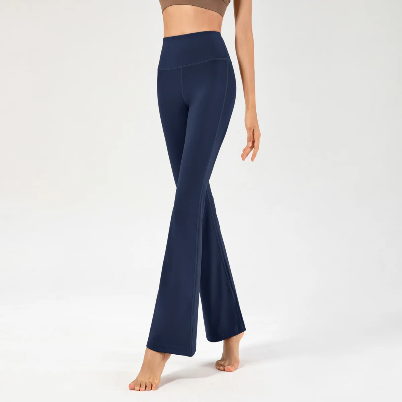 Seamless Flared Pants Ladies with High Waist and Stretch