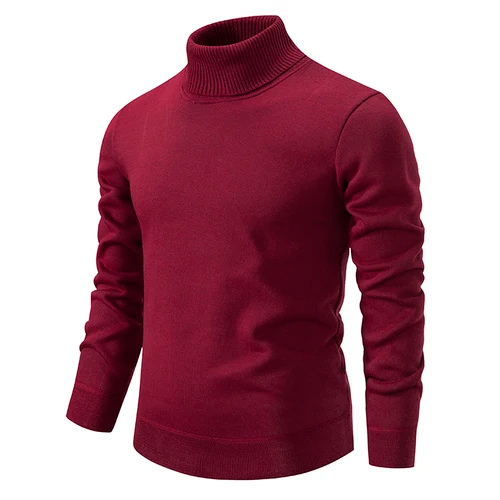 Classic knitted jumper turtleneck jumper men