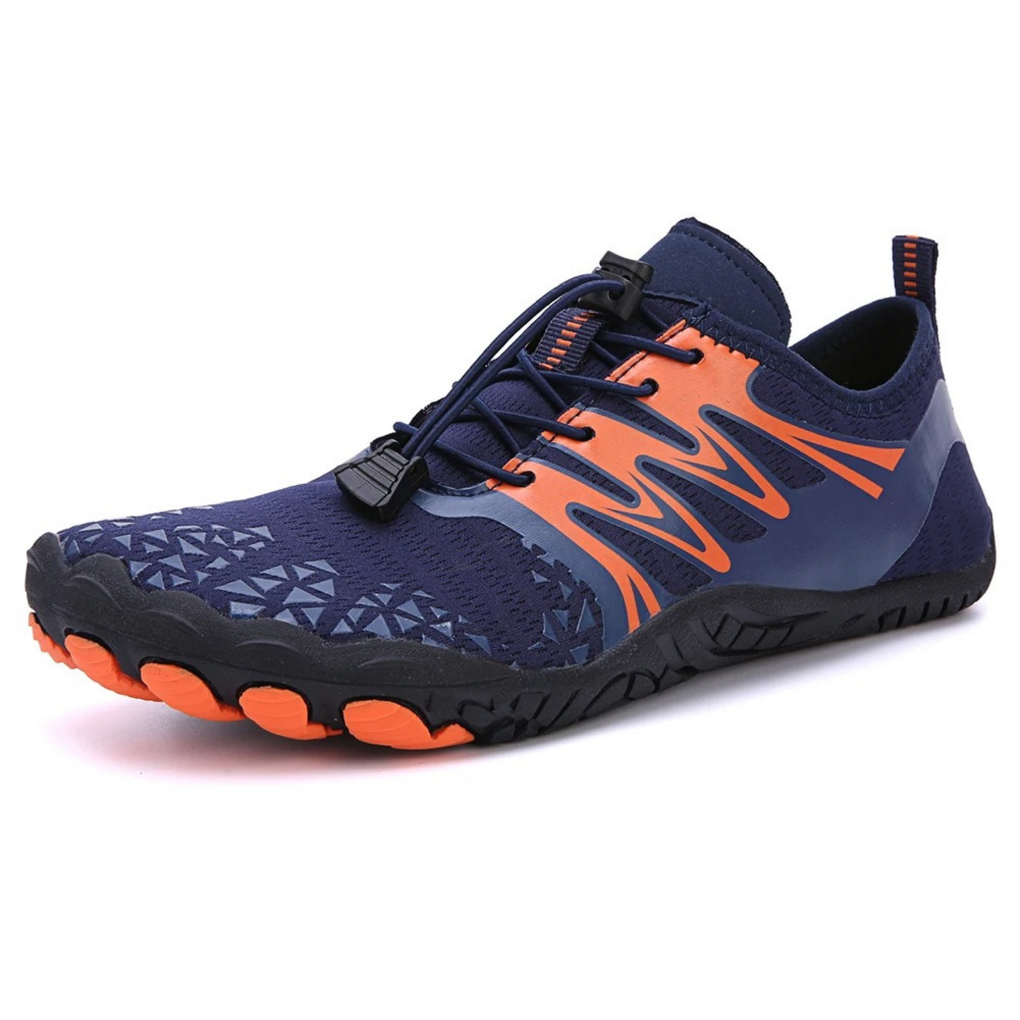 Wide toe box track running water barefoot shoes mens