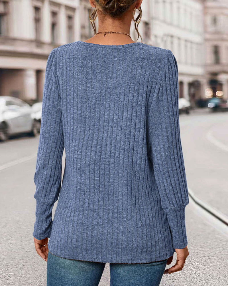 Rib knit top