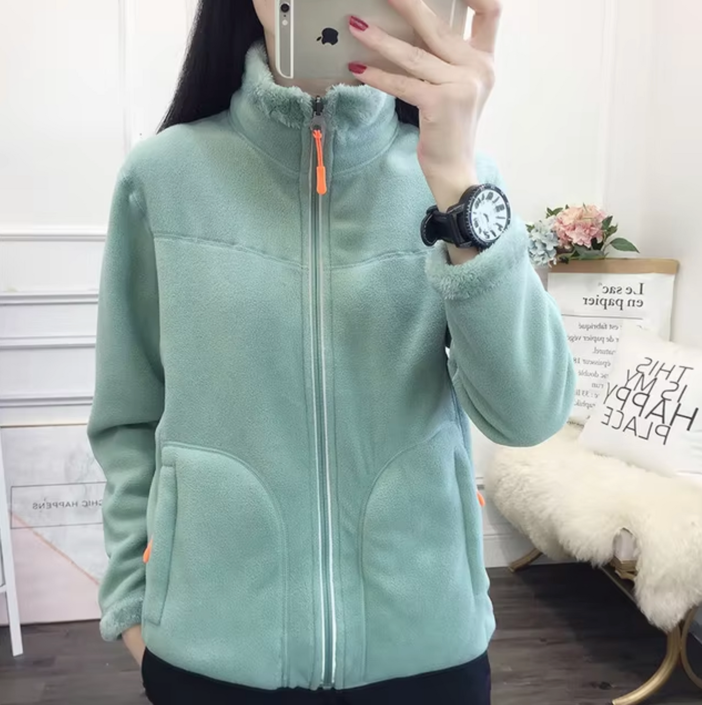 Double-sided fleece jacket