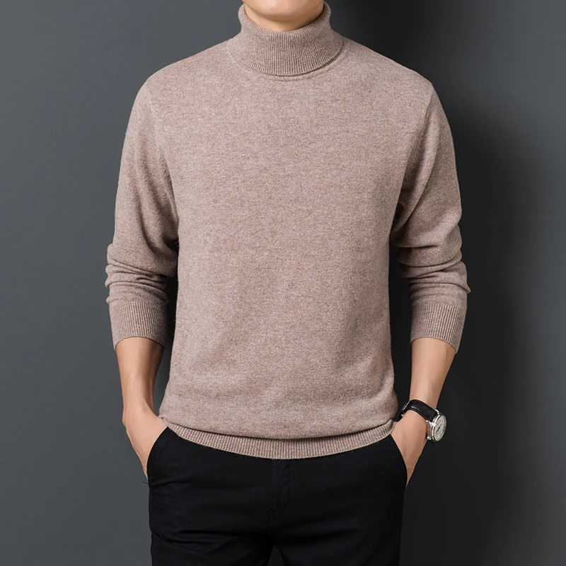 Soft turtleneck jumper for leisure and the office