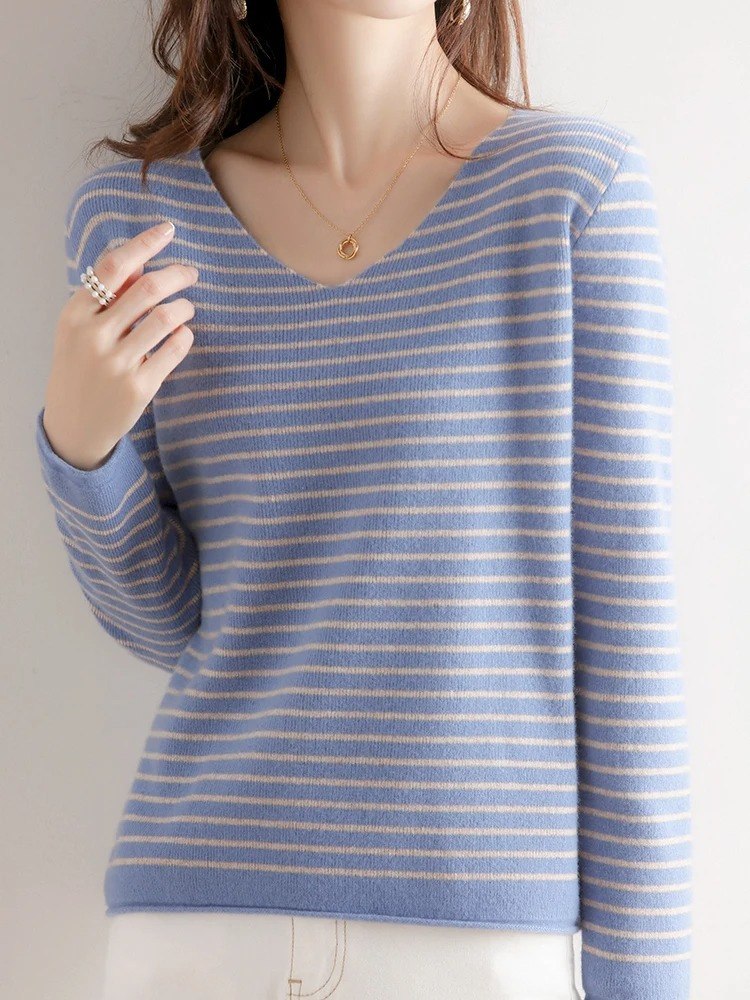 Casual Striped Women's Sweater