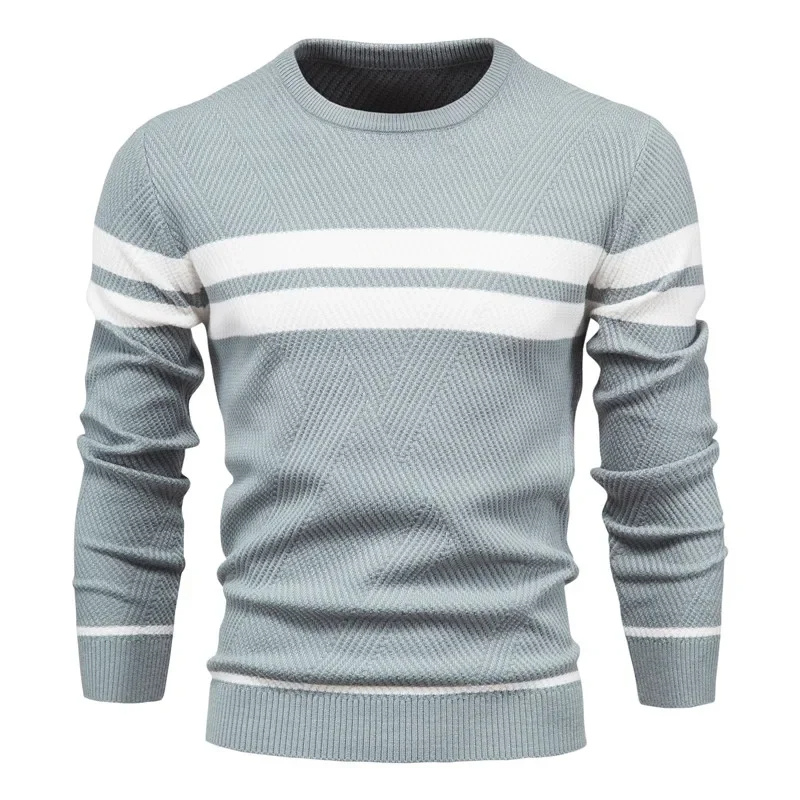 Striped men's jumper with modern design for stylish appearances