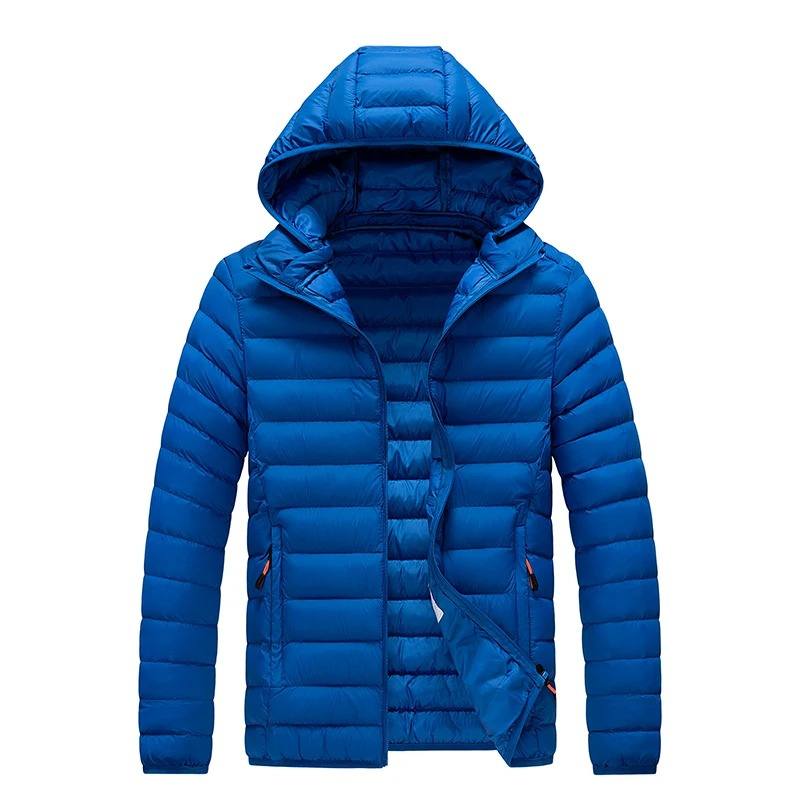 Men's quilted transition jacket With hood