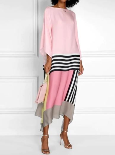 Pink striped dress