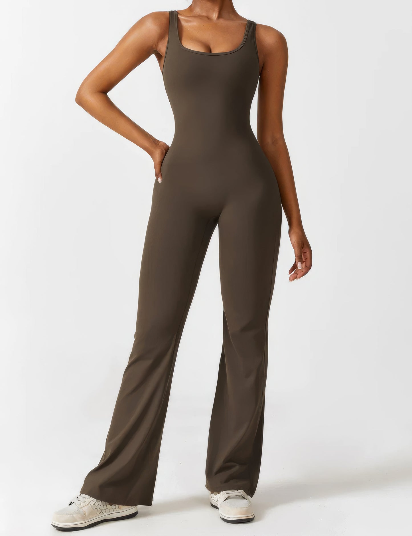 Jumpsuit with bell-bottoms