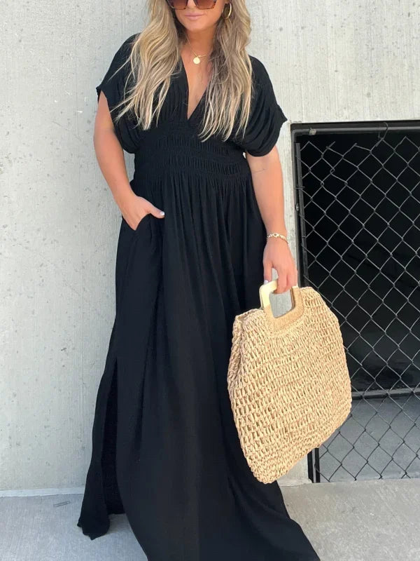 Beckie - Maxi dress with V-neckline