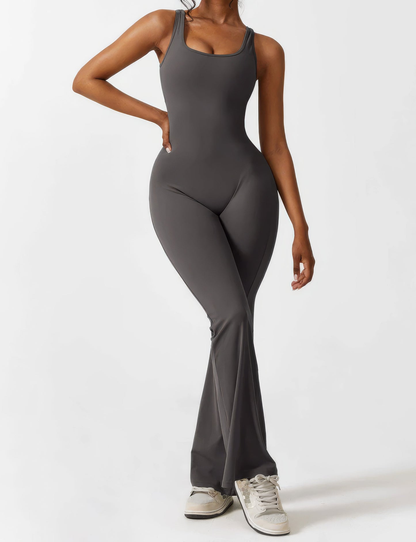 Jumpsuit with bell-bottoms