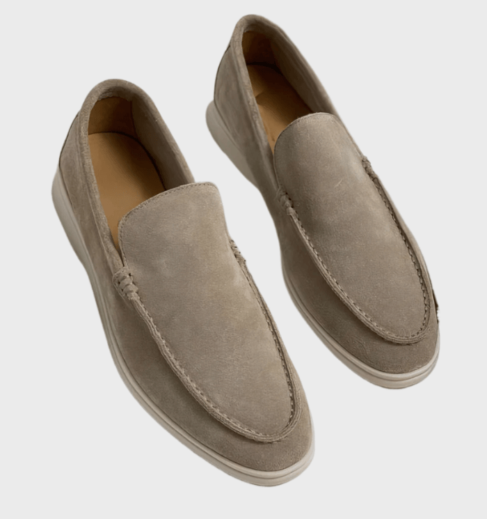 Stylish leather men's loafers