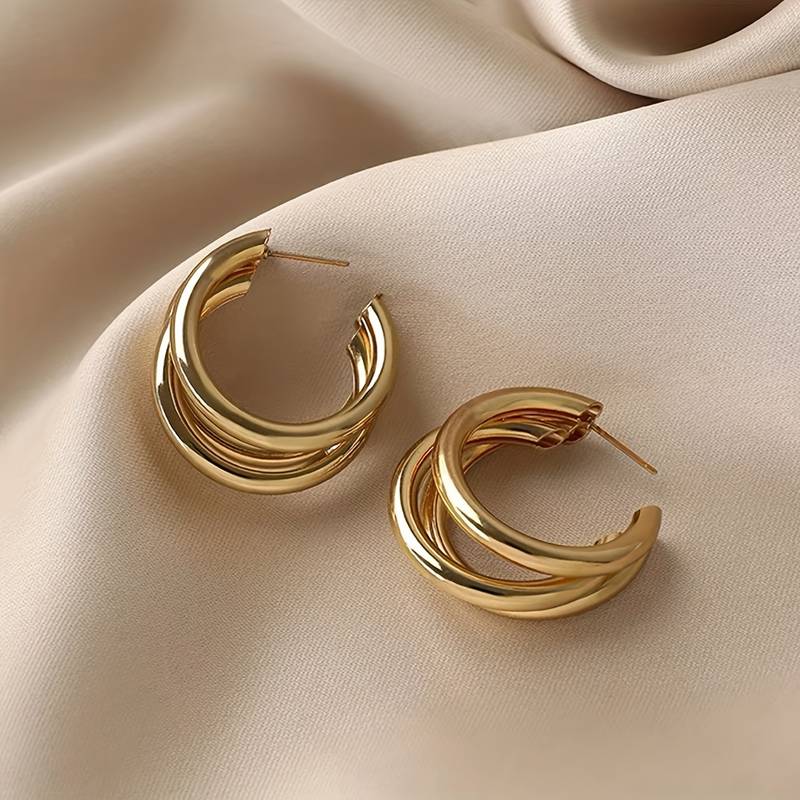 3 Golden Earrings