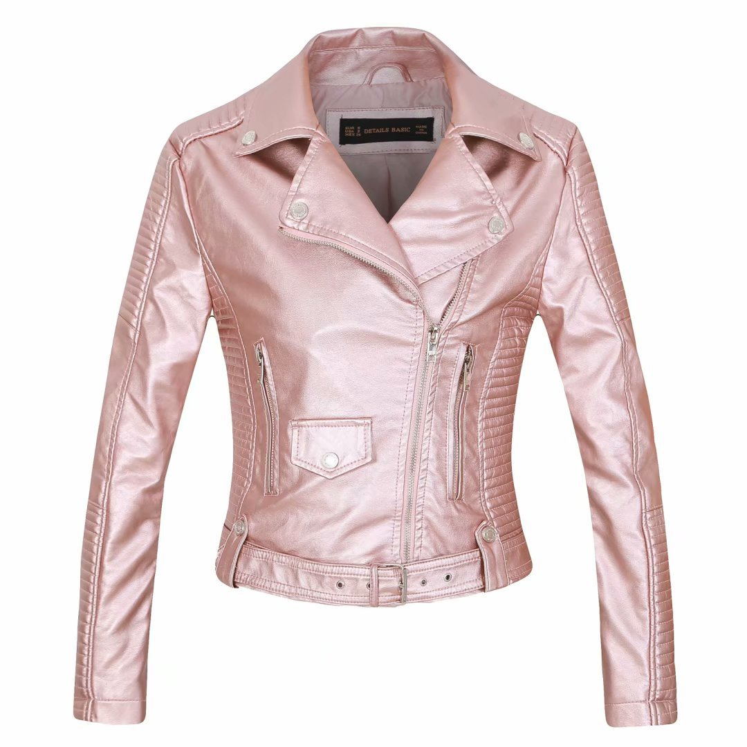 Women's Jacket - Durable Leather - Stylish & Protective Motorbike Riding Gear - Comfortable Fit