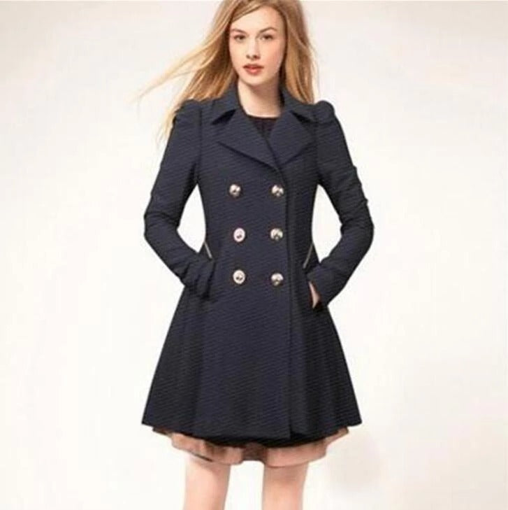 Women's Trench Coat - Stylish Design - Perfect for Chic Outfits - Fashionable Outerwear