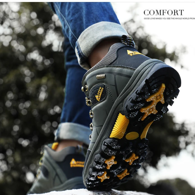 Hiking Shoes Men's Waterproof Warm Lined Outdoor Trekking Shoes