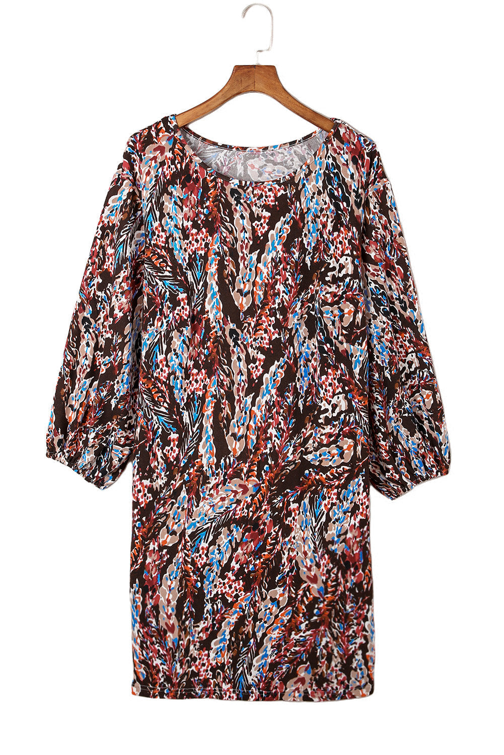 Plus Size dress with floral pattern