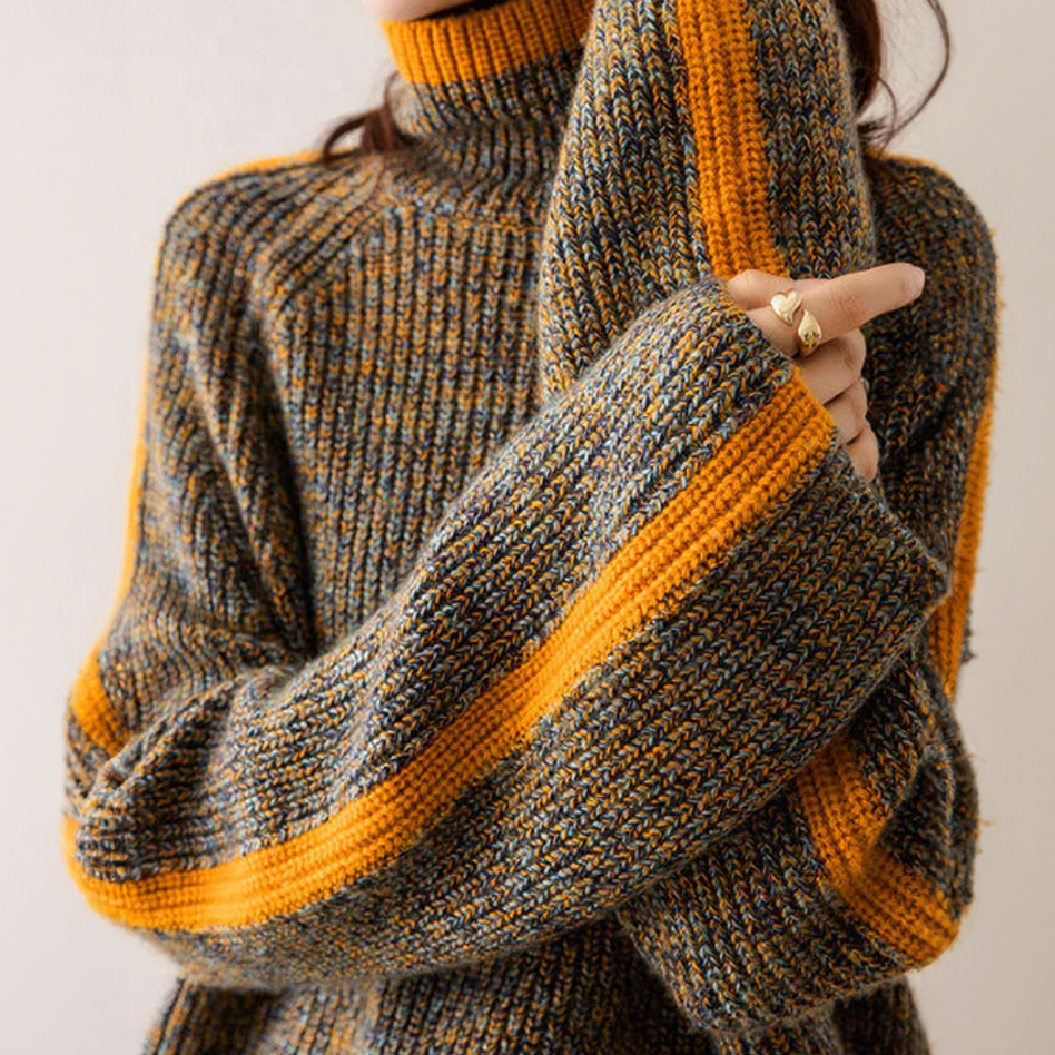 Knitted turtleneck sweater