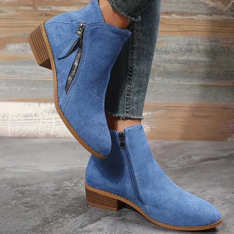 Women's - Stylish Vegan Leather Ankle Boots - Chic & Sustainable Footwear - Perfect for Any Occasion