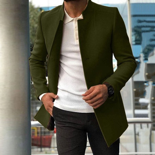 Men's coat fashion single-coloured