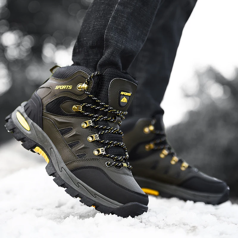 Hiking Shoes Men Non-slip Waterproof Outdoor Trekking