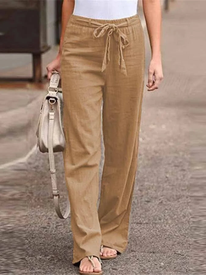 Relaxed linen trousers