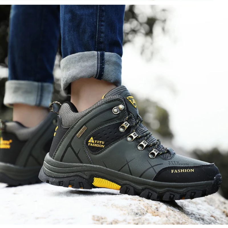 Hiking Shoes Men's Waterproof Warm Lined Outdoor Trekking Shoes