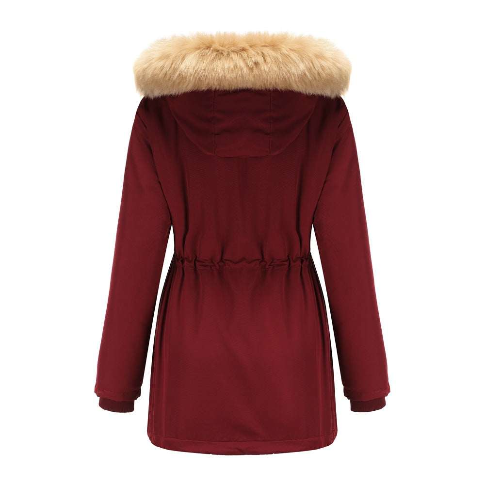 Women - Winter Parka - Thick Lambswool/Cotton Blend - Warm & Stylish Cold Weather Outerwear