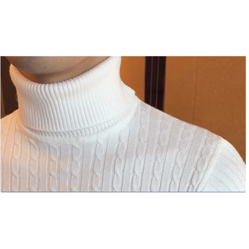 Knitted turtleneck jumper men