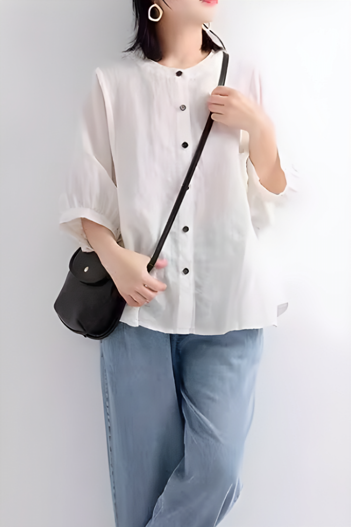 Relaxed Loose Breathable Linen Blouse