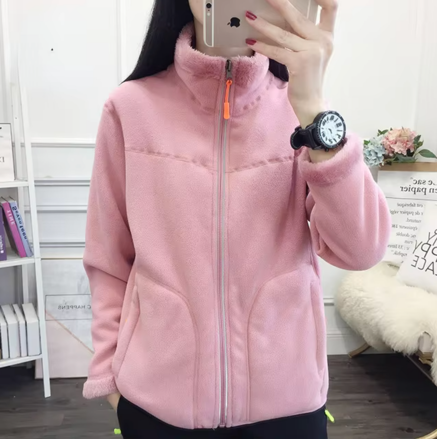 Double-sided fleece jacket