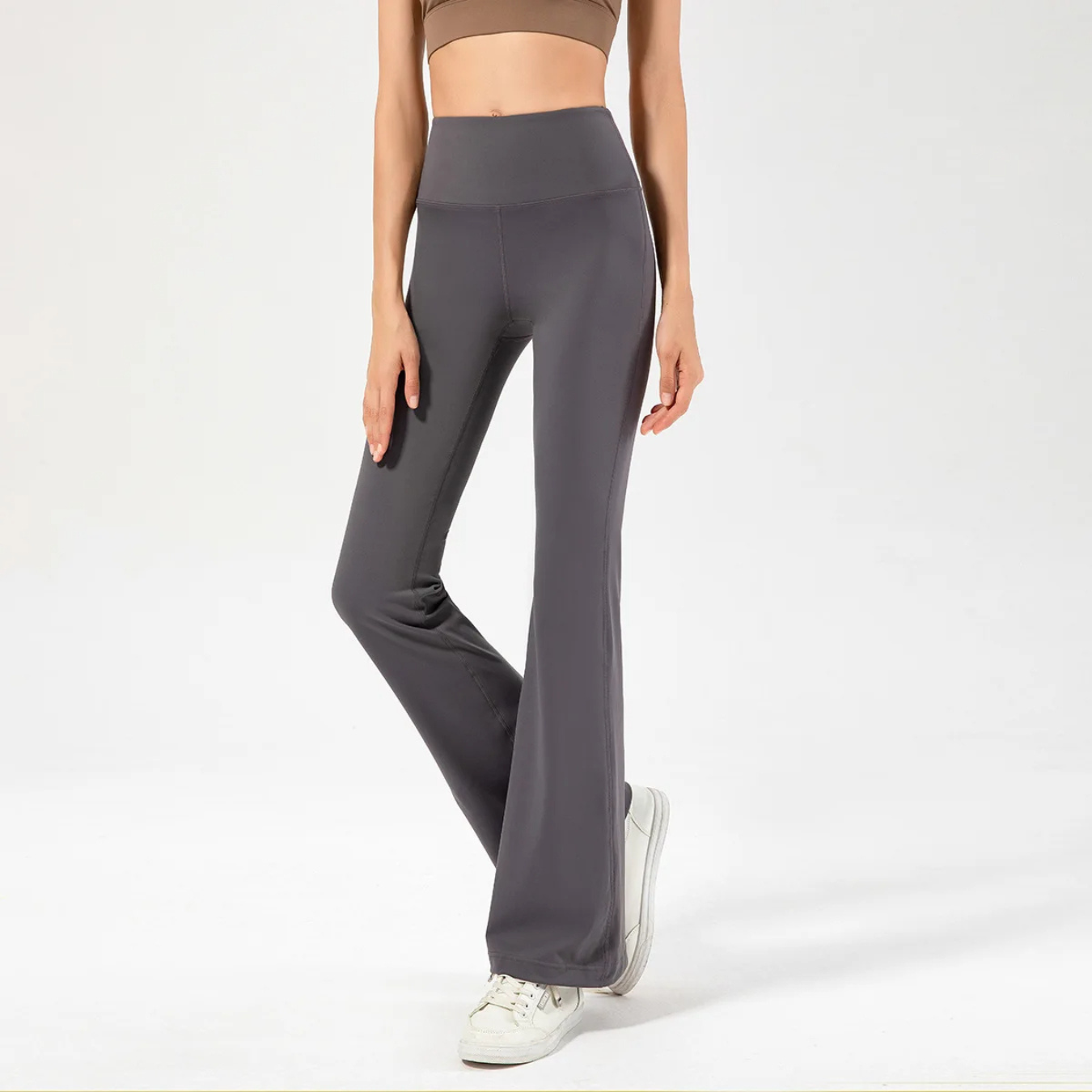 Seamless Flared Pants Ladies with High Waist and Stretch