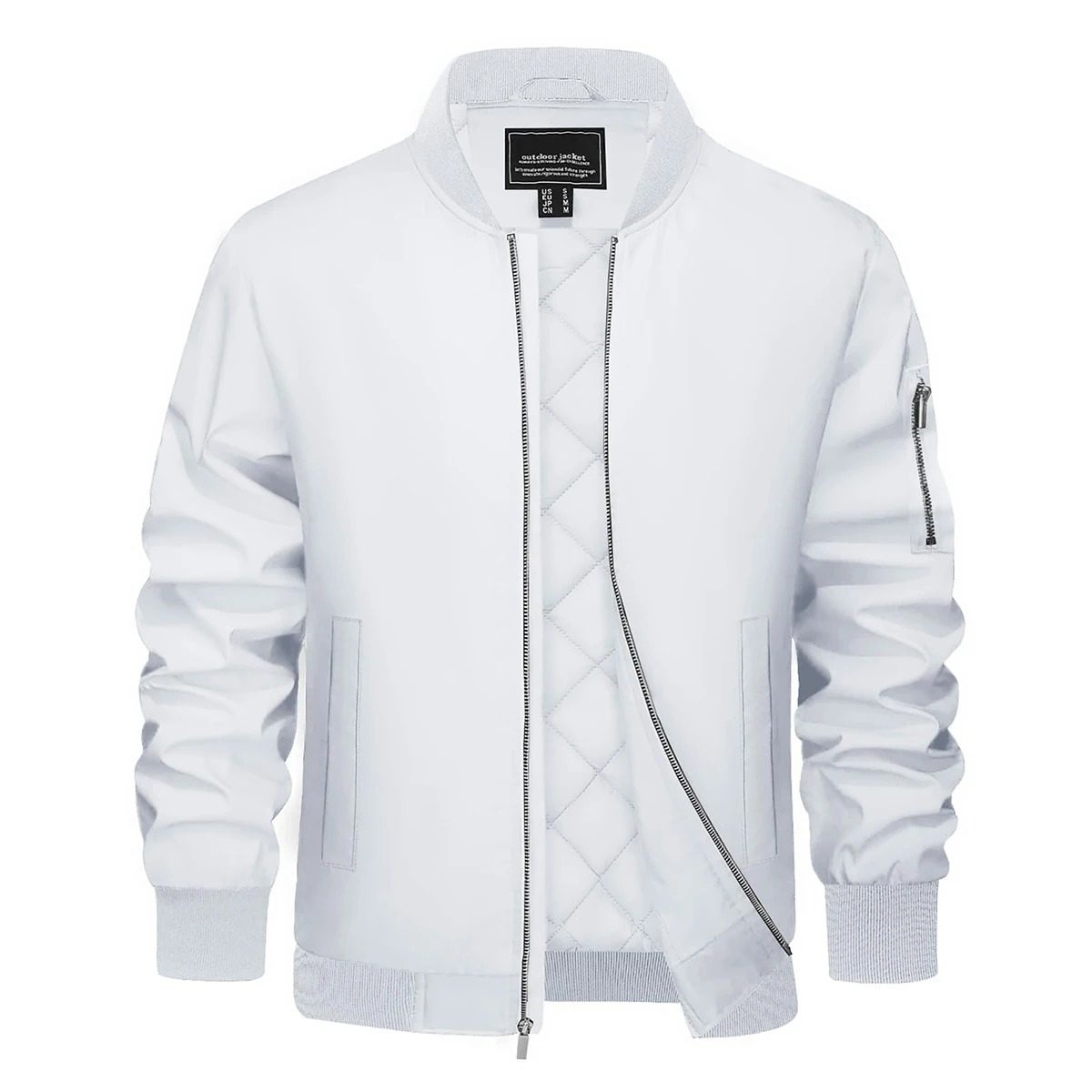 Men's quilted transitional Bomber jacket