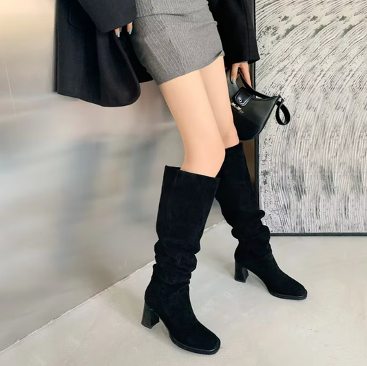 Boots with high heel